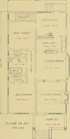 An illustration from Craftsman bungalows : a collection of the latest designs dedicated to the lover of a convenient home by Jud Yoho. (1912)