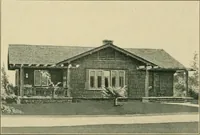 An illustration from Craftsman bungalows : a collection of the latest designs dedicated to the lover of a convenient home by Jud Yoho. (1912)