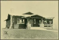 An illustration from Craftsman bungalows : a collection of the latest designs dedicated to the lover of a convenient home by Jud Yoho. (1912)