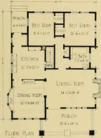 An illustration from Craftsman bungalows : a collection of the latest designs dedicated to the lover of a convenient home by Jud Yoho. (1912)