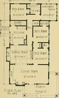 An illustration from Craftsman bungalows : a collection of the latest designs dedicated to the lover of a convenient home by Jud Yoho. (1912)