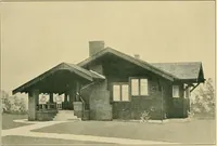 An illustration from Craftsman bungalows : a collection of the latest designs dedicated to the lover of a convenient home by Jud Yoho. (1912)