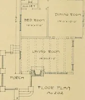 An illustration from Craftsman bungalows : a collection of the latest designs dedicated to the lover of a convenient home by Jud Yoho. (1912)