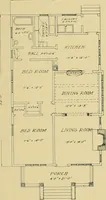 An illustration from Craftsman bungalows : a collection of the latest designs dedicated to the lover of a convenient home by Jud Yoho. (1912)