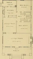 An illustration from Craftsman bungalows : a collection of the latest designs dedicated to the lover of a convenient home by Jud Yoho. (1912)