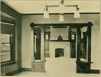 An illustration from Craftsman bungalows : a collection of the latest designs dedicated to the lover of a convenient home by Jud Yoho. (1912)