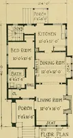 An illustration from Craftsman bungalows : a collection of the latest designs dedicated to the lover of a convenient home by Jud Yoho. (1912)