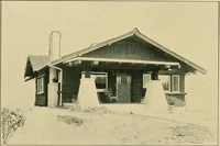 An illustration from Craftsman bungalows : a collection of the latest designs dedicated to the lover of a convenient home by Jud Yoho. (1912)