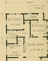 An illustration from Craftsman bungalows : a collection of the latest designs dedicated to the lover of a convenient home by Jud Yoho. (1912)