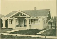 An illustration from Craftsman bungalows : a collection of the latest designs dedicated to the lover of a convenient home by Jud Yoho. (1912)