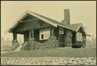 An illustration from Craftsman bungalows : a collection of the latest designs dedicated to the lover of a convenient home by Jud Yoho. (1912)
