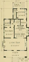 An illustration from Craftsman bungalows : a collection of the latest designs dedicated to the lover of a convenient home by Jud Yoho. (1912)