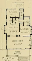 An illustration from Craftsman bungalows : a collection of the latest designs dedicated to the lover of a convenient home by Jud Yoho. (1912)