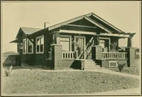 An illustration from Craftsman bungalows : a collection of the latest designs dedicated to the lover of a convenient home by Jud Yoho. (1912)
