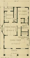 An illustration from Craftsman bungalows : a collection of the latest designs dedicated to the lover of a convenient home by Jud Yoho. (1912)