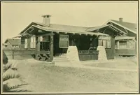 An illustration from Craftsman bungalows : a collection of the latest designs dedicated to the lover of a convenient home by Jud Yoho. (1912)