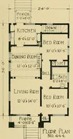 An illustration from Craftsman bungalows : a collection of the latest designs dedicated to the lover of a convenient home by Jud Yoho. (1912)