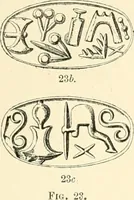 An illustration from Cretan pictographs and prae-Phoenician script. With an account of a sepulchral deposit at Hagios Onuphrios near Phaestos in its relation primitive Cretan and Aegean culture (1895)