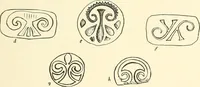 An illustration from Cretan pictographs and prae-Phoenician script. With an account of a sepulchral deposit at Hagios Onuphrios near Phaestos in its relation primitive Cretan and Aegean culture (1895)
