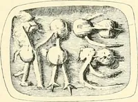 An illustration from Cretan pictographs and prae-Phoenician script. With an account of a sepulchral deposit at Hagios Onuphrios near Phaestos in its relation primitive Cretan and Aegean culture (1895)