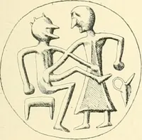 An illustration from Cretan pictographs and prae-Phoenician script. With an account of a sepulchral deposit at Hagios Onuphrios near Phaestos in its relation primitive Cretan and Aegean culture (1895)