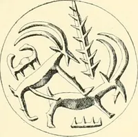 An illustration from Cretan pictographs and prae-Phoenician script. With an account of a sepulchral deposit at Hagios Onuphrios near Phaestos in its relation primitive Cretan and Aegean culture (1895)