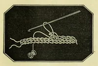 An illustration from The crochet book, seventeenth series, containing the prize medal antimacassars in raised crochet (1870)