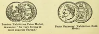 An illustration from The crochet book, seventeenth series, containing the prize medal antimacassars in raised crochet (1870)