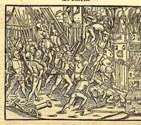 An illustration from Cronica de la Nueua España : con la conquista de Mexico, y otras cosas notables: hechas por el valeroso Hernando Cortes, . (1554)