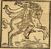 Picture 54 of 95 from Cronica del muy valeroso rey don Fernando, visnieto del sancto rey don Fernádo que gano a Seuilla : Nieto del rey dõ Alonso que fue par [?] emperador, [?] hizo el libro de las Sicte partidas y fue hijo del rey dõ Sancho el B[?]auo : Cuyas cronicas estan impressas : [?] y fue padre del rey dõ Alõso Onzeno q gano las Algeziras : Y abuelo del rey don Pedro : Cuyas cronicas tambie estan impressas : Este es el rey don Fernado que dizen que murio emplazado de los Caruajales (1554), leaf 124