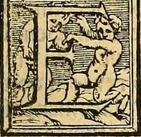 An illustration from Cronica del muy valeroso rey don Fernando, visnieto del sancto rey don Fernádo que gano a Seuilla : Nieto del rey dõ Alonso que fue par [?] emperador, [?] hizo el libro de las Sicte partidas y fue hijo del rey dõ Sancho el B[?]auo : Cuyas cronicas estan impressas : [?] y fue padre del rey dõ Alõso Onzeno q gano las Algeziras : Y abuelo del rey don Pedro : Cuyas cronicas tambie estan impressas : Este es el rey don Fernado que dizen que murio emplazado de los Caruajales (1554)