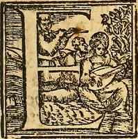 An illustration from Cronica del muy valeroso rey don Fernando, visnieto del sancto rey don Fernádo que gano a Seuilla : Nieto del rey dõ Alonso que fue par [?] emperador, [?] hizo el libro de las Sicte partidas y fue hijo del rey dõ Sancho el B[?]auo : Cuyas cronicas estan impressas : [?] y fue padre del rey dõ Alõso Onzeno q gano las Algeziras : Y abuelo del rey don Pedro : Cuyas cronicas tambie estan impressas : Este es el rey don Fernado que dizen que murio emplazado de los Caruajales (1554)