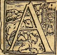 An illustration from Cronica del muy valeroso rey don Fernando, visnieto del sancto rey don Fernádo que gano a Seuilla : Nieto del rey dõ Alonso que fue par [?] emperador, [?] hizo el libro de las Sicte partidas y fue hijo del rey dõ Sancho el B[?]auo : Cuyas cronicas estan impressas : [?] y fue padre del rey dõ Alõso Onzeno q gano las Algeziras : Y abuelo del rey don Pedro : Cuyas cronicas tambie estan impressas : Este es el rey don Fernado que dizen que murio emplazado de los Caruajales (1554)