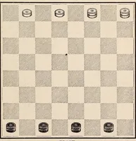An illustration from Cross opening, games of draughts (1878)