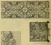 An illustration from Cross-stitch embroidery (1899)