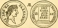 An illustration from C. Suetonius Tranquillus ex recensione Joannis Georgii Graevii ... : accedunt notae selectiores aliorum (1708)