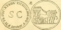An illustration from C. Suetonius Tranquillus ex recensione Joannis Georgii Graevii ... : accedunt notae selectiores aliorum (1708)