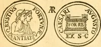 An illustration from C. Suetonius Tranquillus ex recensione Joannis Georgii Graevii ... : accedunt notae selectiores aliorum (1708)