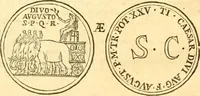 An illustration from C. Suetonius Tranquillus ex recensione Joannis Georgii Graevii ... : accedunt notae selectiores aliorum (1708)