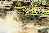 An illustration from A book of English gardens, written (1906)
