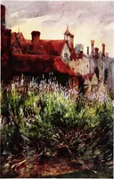 An illustration from A book of English gardens, written (1906)
