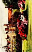 An illustration from A book of English gardens, written (1906)