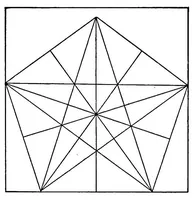An illustration from T. Sundara Row's Geometric exercises in paper folding; (1901)