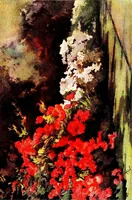 An illustration from Flower grouping in English, Scotch & Irish gardens; notes & 56 sketches in colour (1907)
