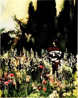 An illustration from Flower grouping in English, Scotch & Irish gardens; notes & 56 sketches in colour (1907)