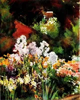 An illustration from Flower grouping in English, Scotch & Irish gardens; notes & 56 sketches in colour (1907)