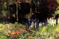 An illustration from Flower grouping in English, Scotch & Irish gardens; notes & 56 sketches in colour (1907)