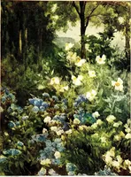 An illustration from Flower grouping in English, Scotch & Irish gardens; notes & 56 sketches in colour (1907)