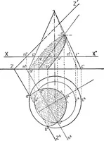 Picture 121 of 216 from Descriptive geometry (1921), leaf 183