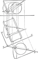 Picture 124 of 216 from Descriptive geometry (1921), leaf 188
